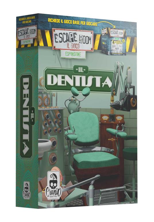 Escape Room: Il GIoco - Espansione Il Dentista. Gioco da tavolo - Cranio  Creations - Giochi di ruolo e strategia - Giocattoli