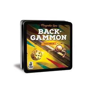 Magnetic Line Backgammon Tascabile. Gioco da tavolo