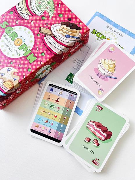 Sgopin - Queo che no sofega ingrassa. Gioco da tavolo - 2