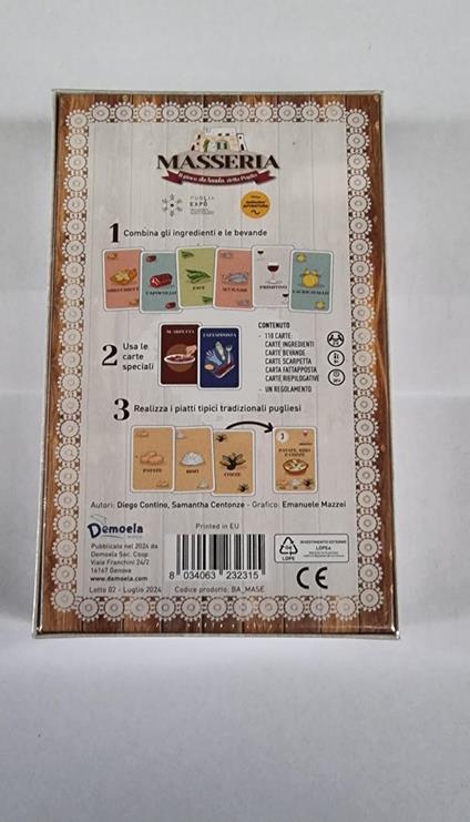 Masseria. Gioco da tavolo