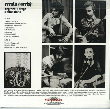 Siegfried il drago e altre storie - Vinile LP di Errata Corrige - 2