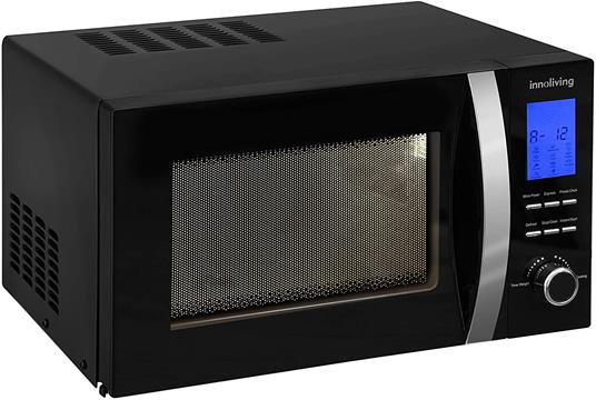 Innoliving 1 Forno A Microonde 23l INN-862, 800 W, 23 Litri, Acciaio, Nero  - Innoliving - Casa e Cucina | IBS