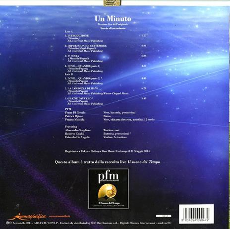 Un minuto - Vinile LP + CD Audio di Premiata Forneria Marconi - 2