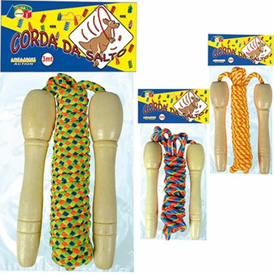 Corda Da Saltare Multicolore Mt. 3 In Busta