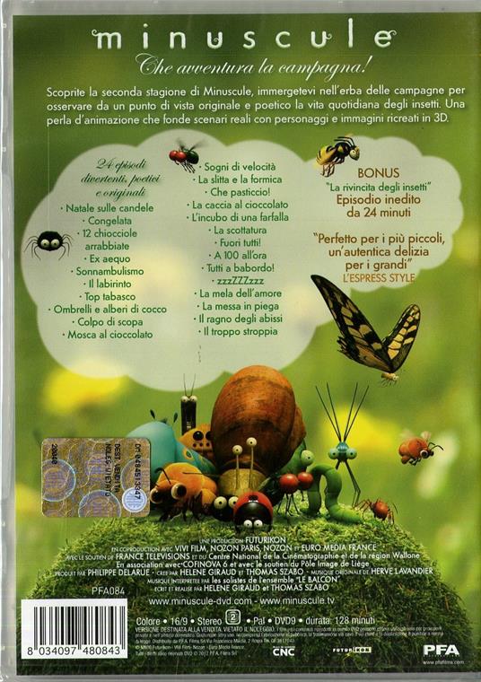 Minuscule. La vita segreta degli insetti. Serie 2. Vol. 4 di Thomas Szabo - DVD - 2