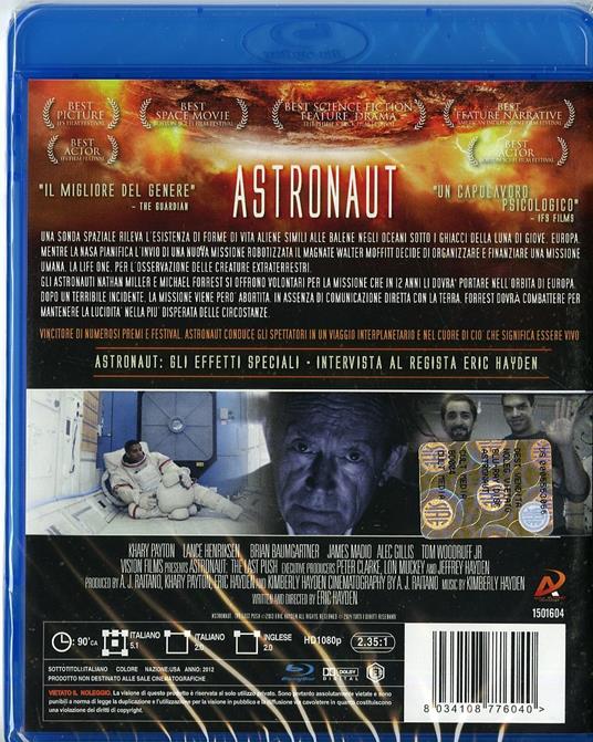 Astronaut. The Last Push di Eric Hayden - Blu-ray - 2