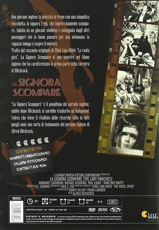 La signora scompare di Alfred Hitchcock - DVD - 2