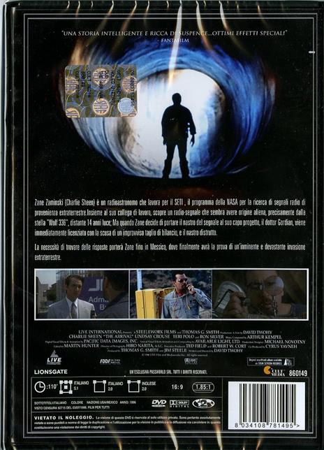 The Arrival di David N. Twohy - DVD - 2