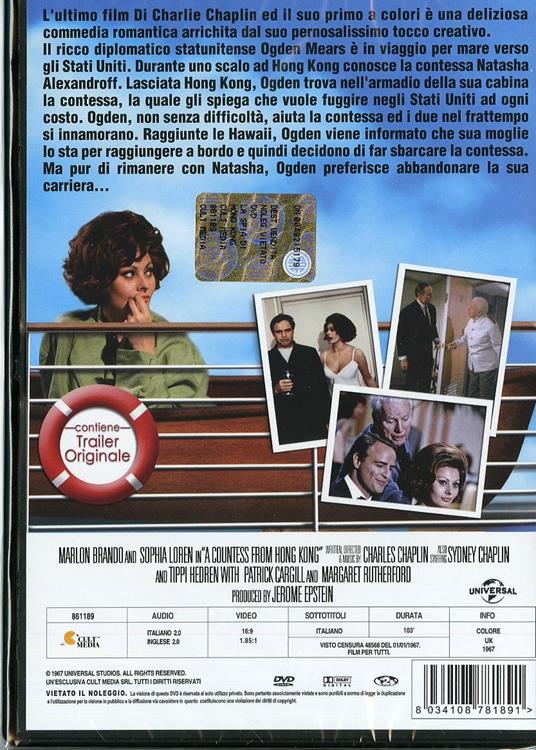 La contessa di Hong Kong di Charles Chaplin - DVD - 2