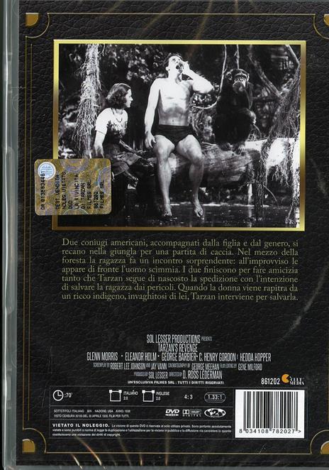 La rivincita di Tarzan di David Ross Lederman - DVD - 2
