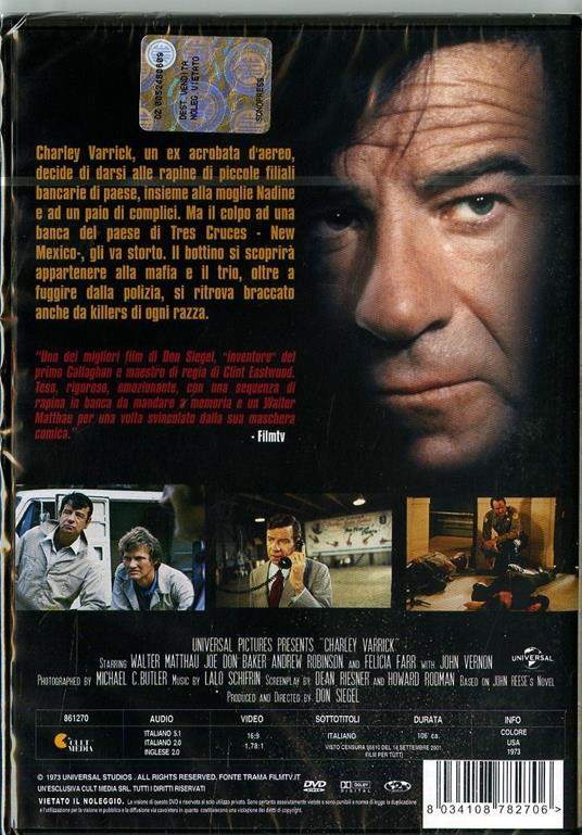 Chi ucciderà Charley Warrick? di Don Siegel - DVD - 2