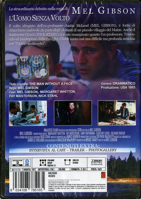 L' uomo senza volto di Mel Gibson - DVD - 2