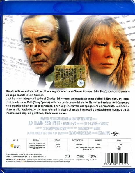 Missing. Scomparso di Costa-Gavras - Blu-ray - 2