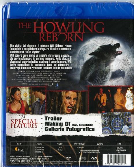 The Howling. Reborn. Il risveglio dei licantropi di Joe Nimziki - Blu-ray - 2