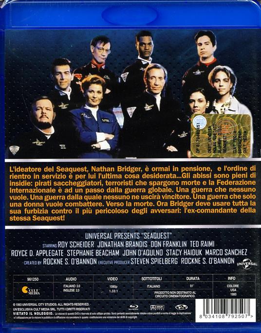 Seaquest. Odissea negli abissi di Irvin Kershner - Blu-ray - 2