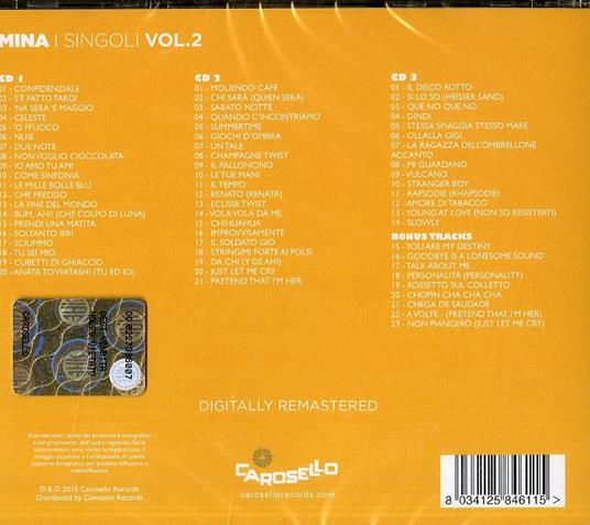 Ritratto. I singoli vol.2 - CD Audio di Mina - 2