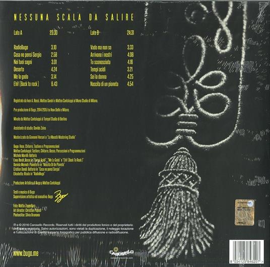 Nessuna scala da salire (180 gr.) - Vinile LP di Bugo - 2