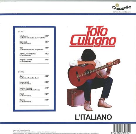L'italiano (180 gr.) - Vinile LP di Toto Cutugno - 2