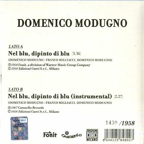 Nel blu dipinto di blu ( + Spartito) - Vinile 7'' di Domenico Modugno - 2