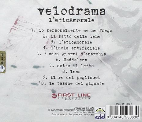 L'eticamorale - CD Audio di Velodrama - 2