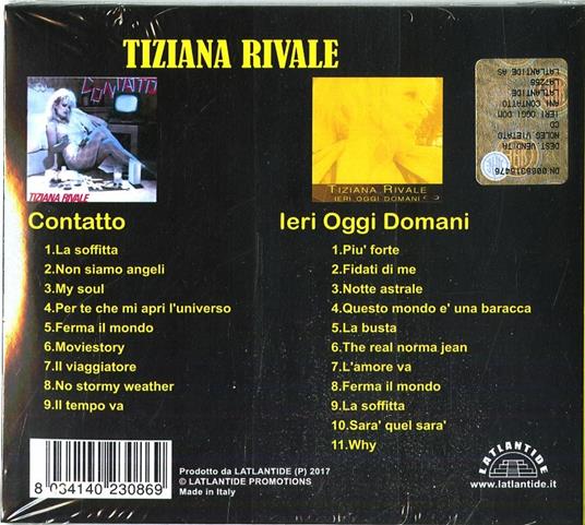 Contatto - Ieri, oggi, domani - CD Audio di Tiziana Rivale - 2