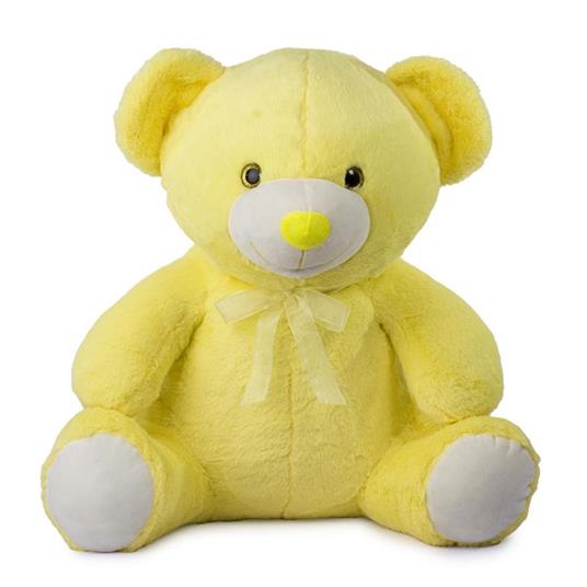 Peluche Orso 55 Cm Rainbow Giallo Con Fiocco  25610