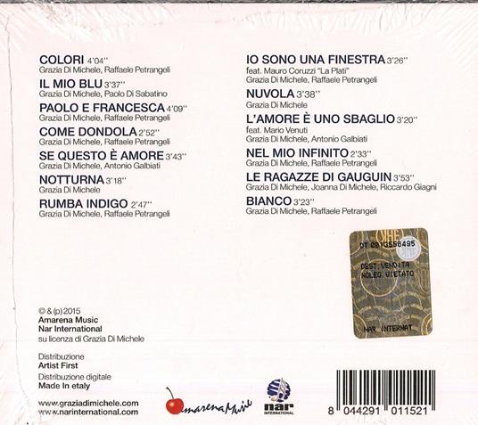 Il mio blu (Sanremo 2015) - CD Audio di Grazia Di Michele - 2