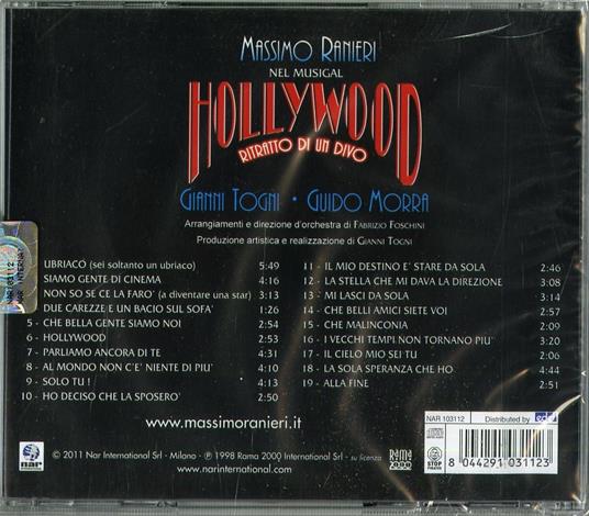 Hollywood. Ritratto di un divo - CD Audio di Massimo Ranieri - 2