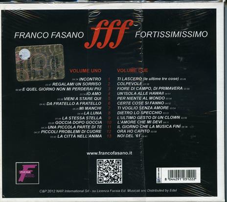 Fortissimissimo - CD Audio di Franco Fasano - 2