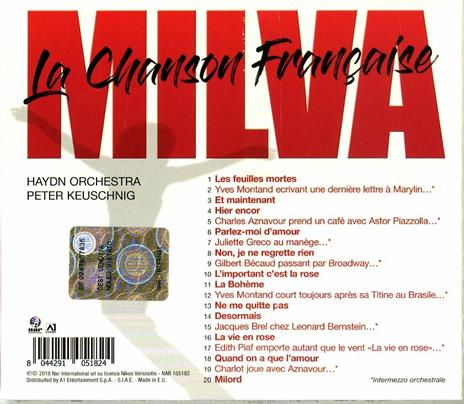 La chanson française (Digipack) - CD Audio di Milva - 2