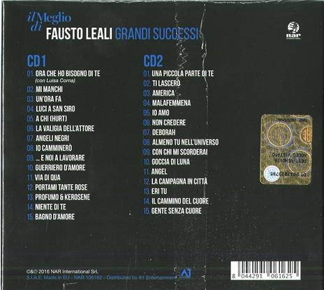 Il Meglio di Fausto Leali. Grandi Successi (Digipack) - CD Audio di Fausto Leali - 2