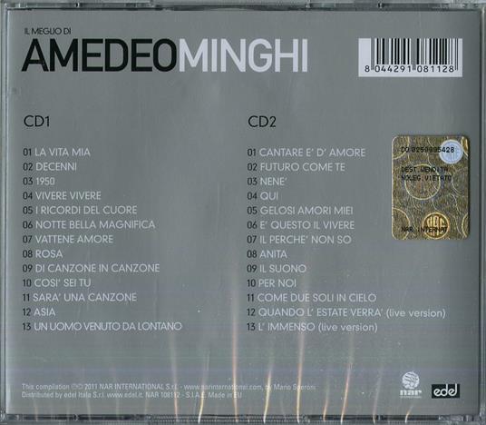 Il meglio di Amedeo Minghi - CD Audio di Amedeo Minghi - 2