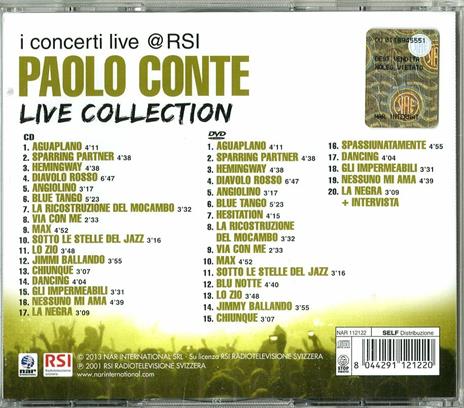 Live Collection. I concerti Live @ RSI - CD Audio + DVD di Paolo Conte - 2