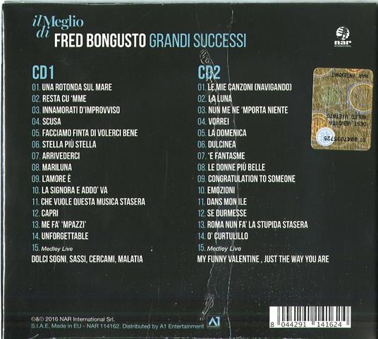 Il Meglio di Fred Bongusto. Grandi Successi (Digipack) - CD Audio di Fred Bongusto - 2
