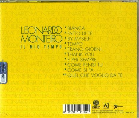 Il mio tempo - CD Audio di Leonardo Monteiro - 2