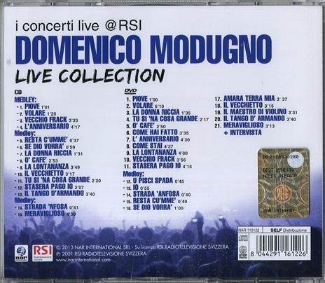 Live Collection. I concerti Live @ RSI - CD Audio + DVD di Domenico Modugno - 2