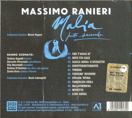 Malia II (Digipack) - CD Audio di Massimo Ranieri - 2