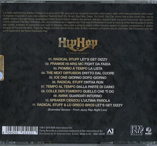 Flying Records. Hip Hop Italia, Le Origini - CD Audio - 2