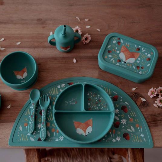 Ciotola con ventosa in silicone - Volpe Crunchy - 3