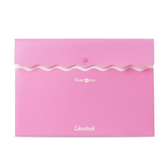 Busta A4 C/Bottone Folder Wave In Exp - Orchid Rose - Singolo