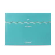 Busta A4 C/Bottone Folder Wave In Exp  - Verde Acqua - Singolo