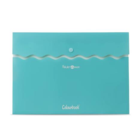 Busta A4 C/Bottone Folder Wave In Exp  - Verde Acqua - Singolo