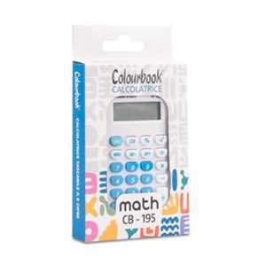 Cartoleria Calcolatrice Math Cb-195 - Azzurro Colourbook