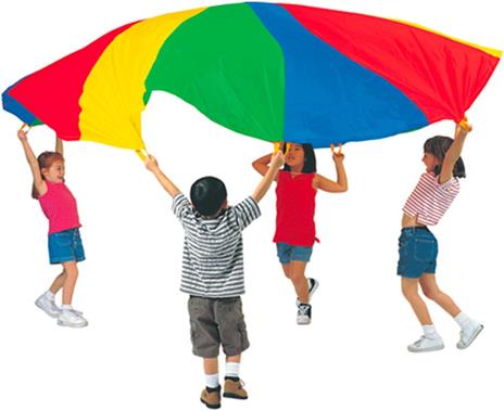 Paracadute Ludico con 12 Maniglie Diametro 4 Metri - 2