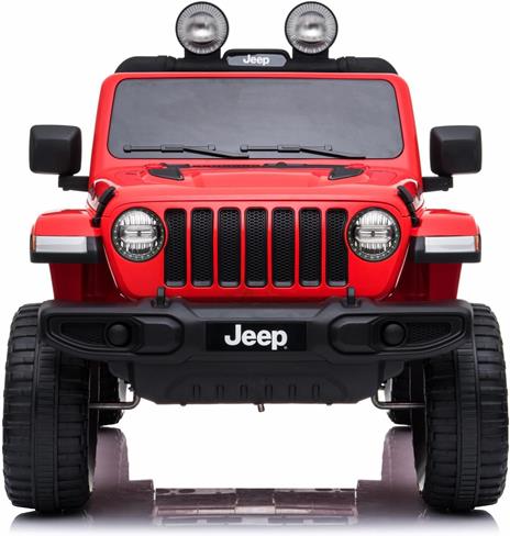 Auto Elettrica Macchina per Bambini 2 Posti Jeep Wrangler Rubicon Rossa 12V con Telecomando - 3