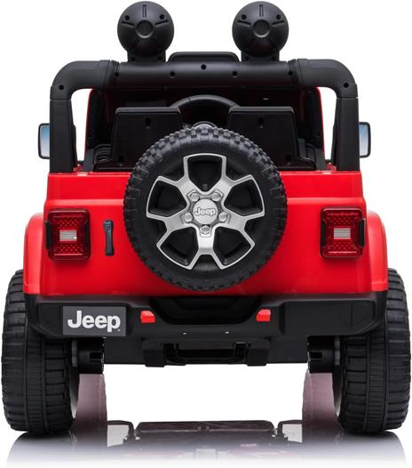 Auto Elettrica Macchina per Bambini 2 Posti Jeep Wrangler Rubicon Rossa 12V con Telecomando - 6