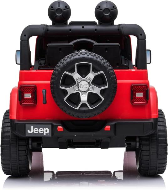 Auto Elettrica Macchina per Bambini 2 Posti Jeep Wrangler Rubicon Rossa 12V con Telecomando - 6