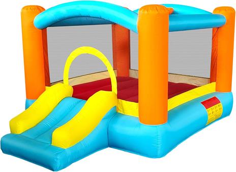 Gioco Gonfiabile per Bambini, Playground con Scivolo e Piscina