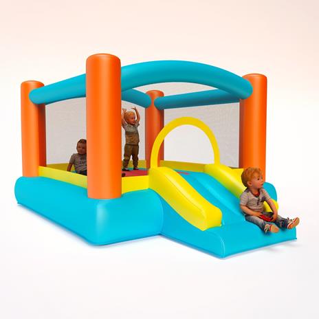 Gioco Gonfiabile per Bambini, Playground con Scivolo e Piscina - 5