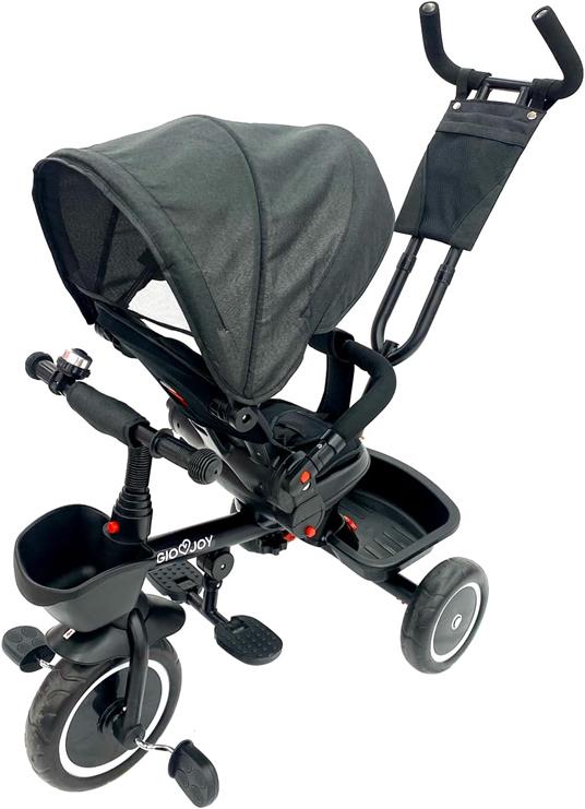 Triciclo Evolutivo Moov-1 4-in-1 per Bambini dai 18 mesi, Nero - 3